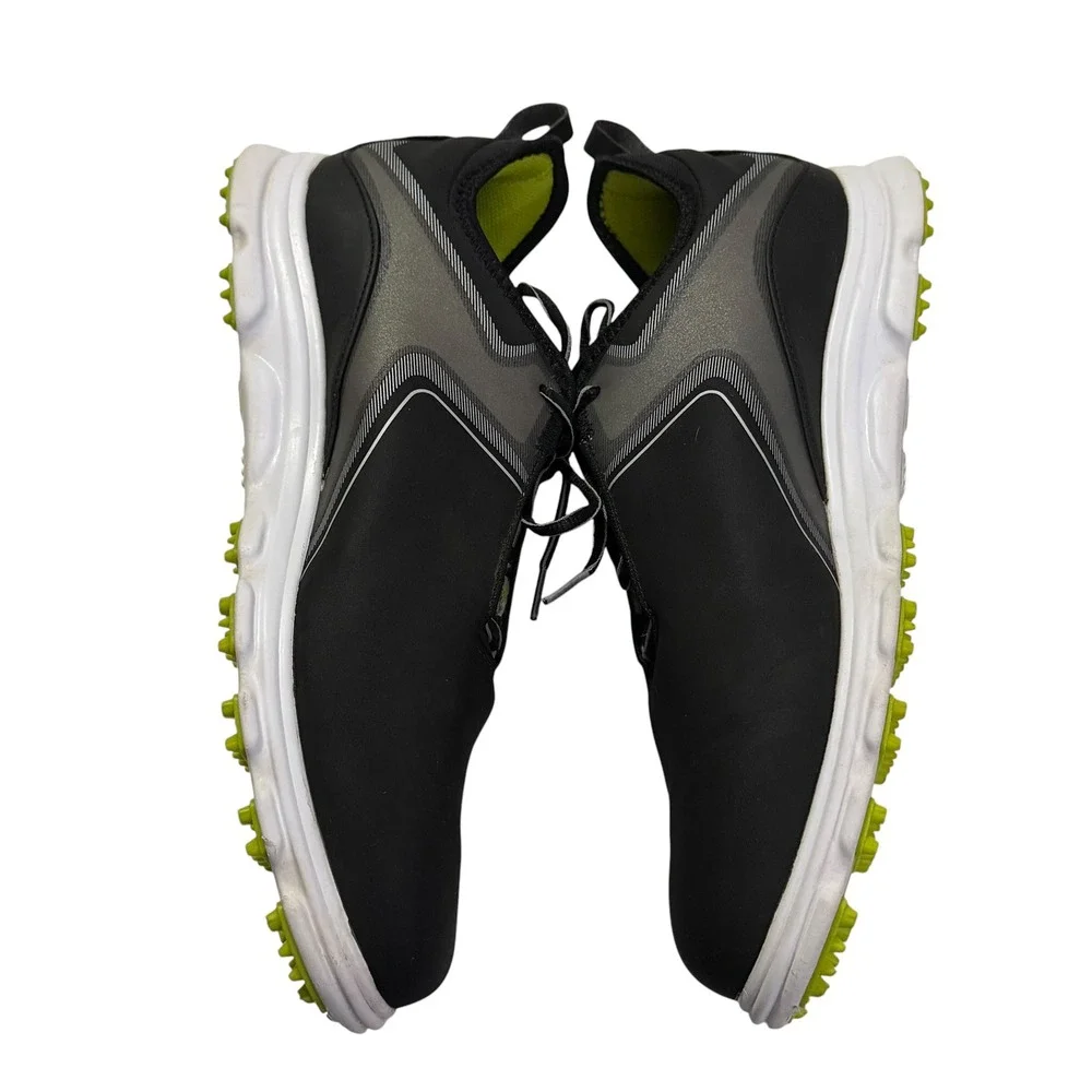 FootJoy SuperLites XP Mens Golf Shoes Black Grey Spikeless 58075 Size 11.5 W